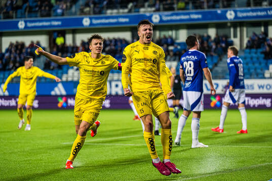 Fredrik André Bjørkan of Bodø/Glimt celebrates