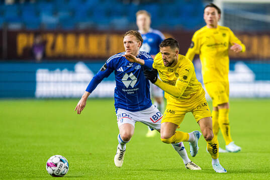 Mats Møller Dæhli of Molde and Philip Zinckernagel of
