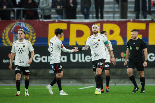 Östersunds Ali Suljic jublar