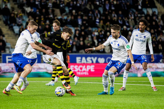 IFK Norrköpings Jacob Ortmark och Amadeus Sögaard och