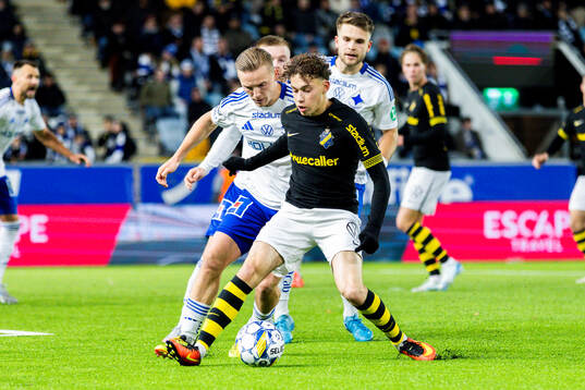 IFK Norrköpings Jacob Ortmark och AIKs Victor Goncalves