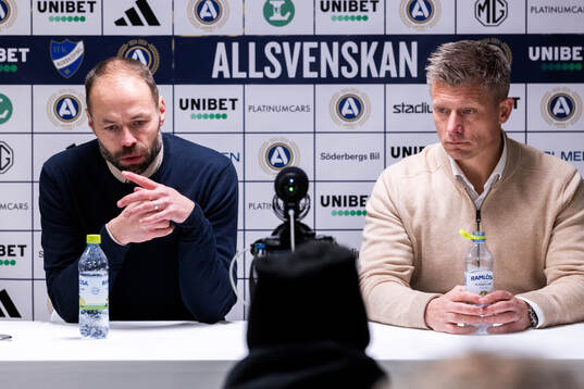 IFK Norrköpings tränare Andreas Alm och AIKs tränare