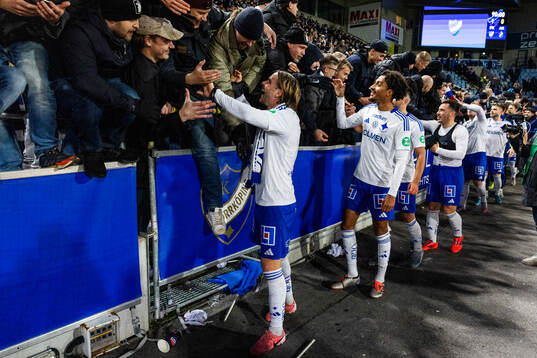 IFK Norrköpings Christoffer Nyman och Jesper Ceesay jublar