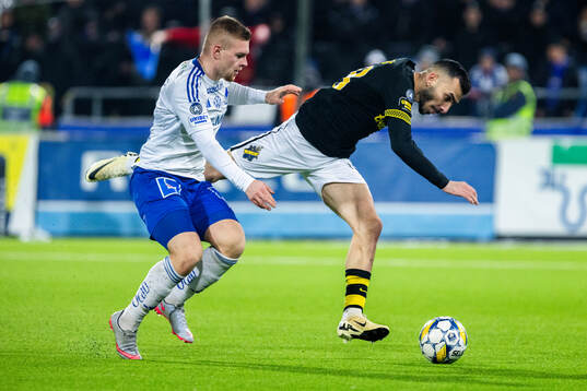 IFK Norrköpings Dino Salihovic och AIKs Ioannis Pittas