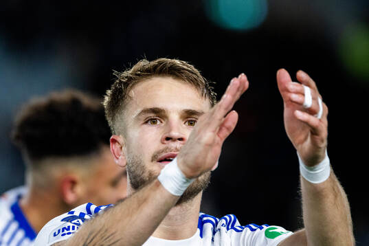 IFK Norrköpings Amadeus Sögaard jublar