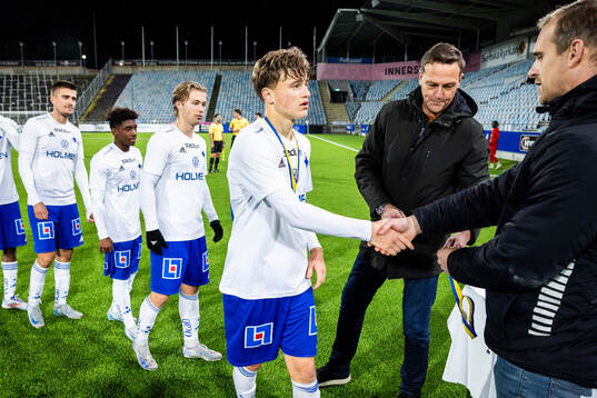 Norrköpings Åke Andersson vid medaljutdelningen