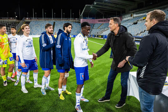Norrköpings Stephen Bolma vid medaljutdelningen