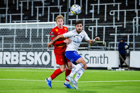 Landskronas Gustaf Westström och Norrköpings Tim Prica