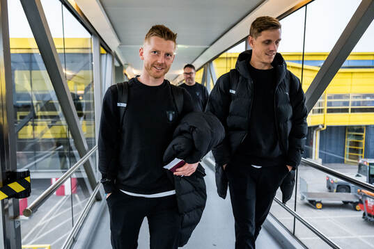 Anders Christiansen and Søren Rieks of Malmö FF