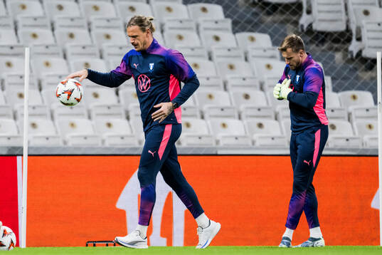 Goalkeeper Johan Dahlin and Goalkeeper Ricardo Friedrich of