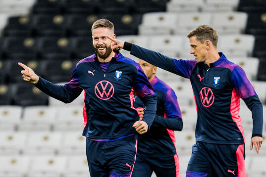 Pontus Jansson and Søren Rieks of Malmö FF