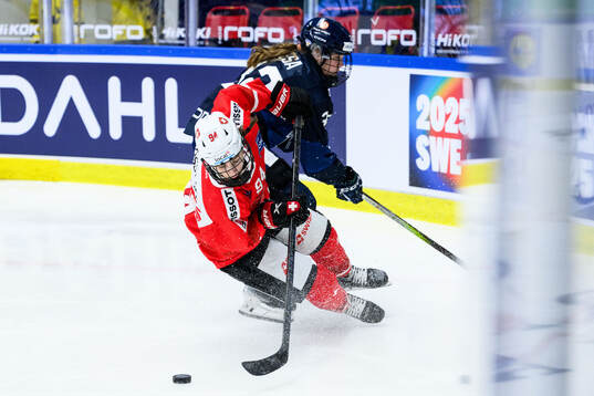 Emilia Vesa of Finland and Alena Lynn Rossel of Switzerland