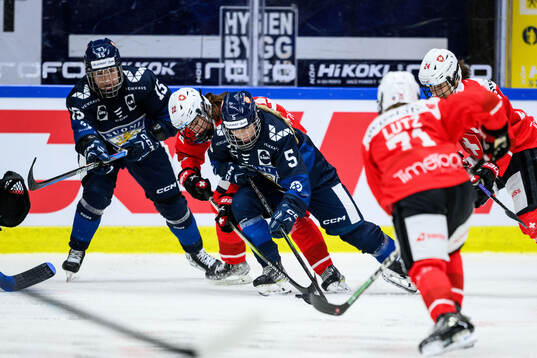 Lisa Ruedi of Switzerland and Ada Eronen of Finland