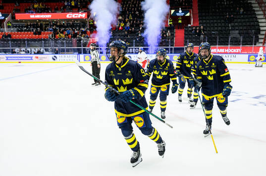 Emma Forsgren of Sweden celebrates