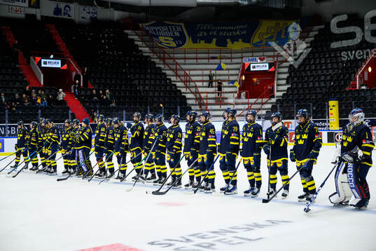 Players of Sweden looks dejected