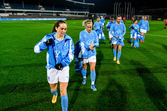 Malmö FFs Matilda Eriksson Kristell och Mia Persson
