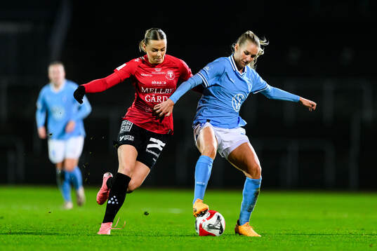 Trelleborgs Alice Egnér och Malmö FFs Nellie Lilja