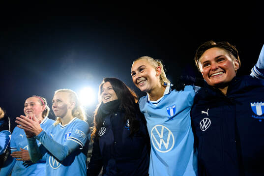 Malmö FFs Mia Persson, Beatrice Persson och Ema Paljevic