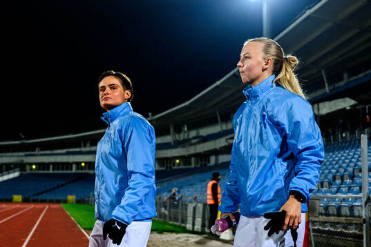 Malmö FFs Ema Paljevic och Nathalie Hoff Persson