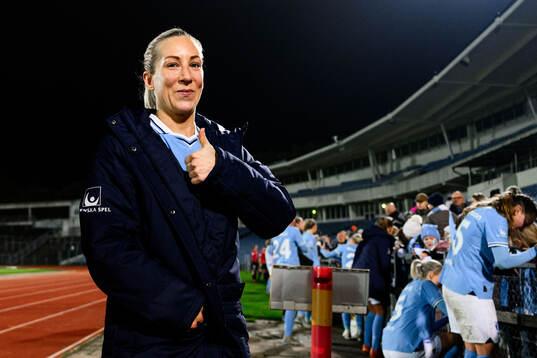 Malmö FFs Mia Persson jublar