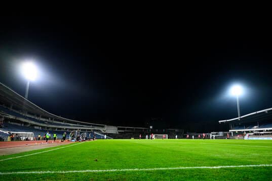 Interiör av Malmö Stadion