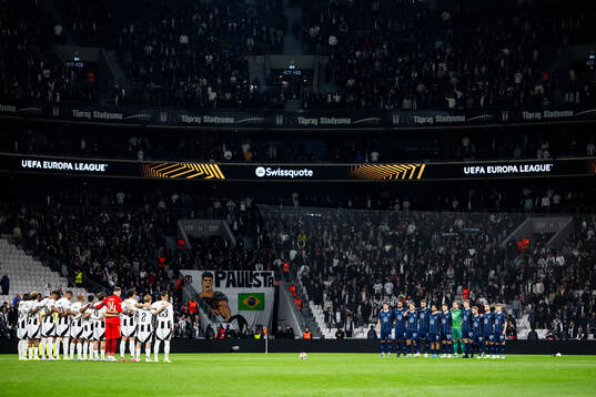 Players of Besiktas and of Malmö FF