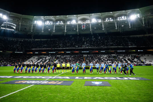 Players of Besiktas and of Malmö FF