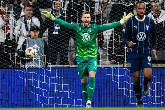 Goalkeeper Ricardo Friedrich of Malmö FF