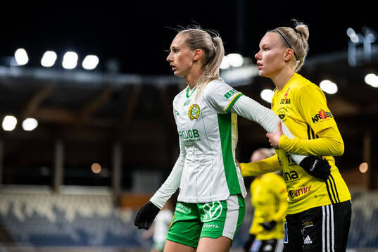 Hammarbys Ellen Wangerheim och Gamla Upsalas Klara Schotte