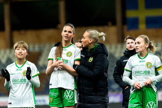 Hammarbys Bella Andersson och Cathinka Tandberg