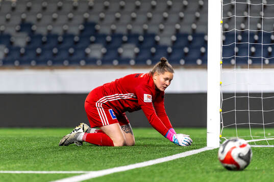 Gamla Upsalas målvakt Caroline Forsgren deppar
