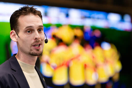 Daniel Bäckström, head coach of the Swedish under-21