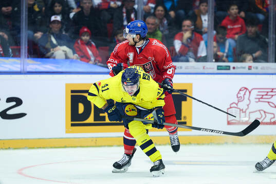 Emil Pettersson of Sweden and Michal Kovarcik of Czech