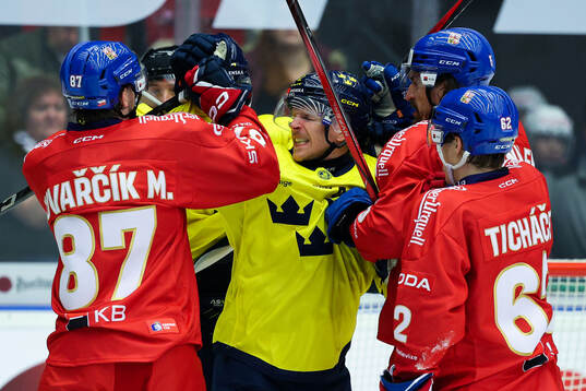 Max Friberg of Sweden against Michal Kovarcik and Jiri