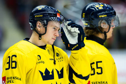 Pontus Andreasson of Sweden looks dejected