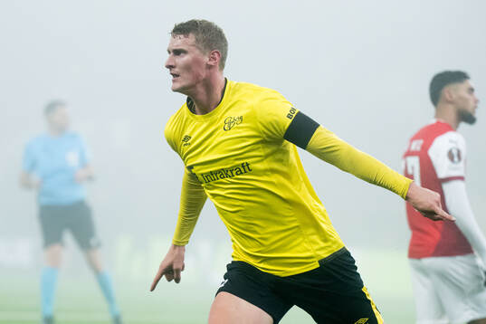 Emil Holten of Elfsborg celebrates