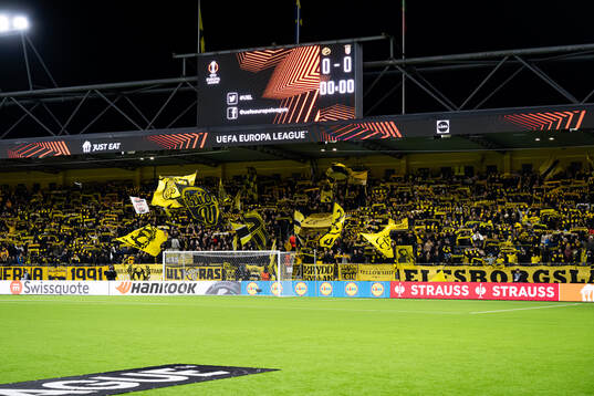 Supporters of Elfsborg in the stands