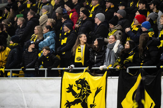 Supporters in the stands