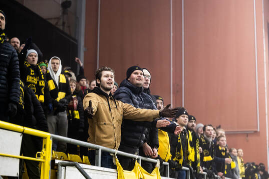 Supporters in the stands