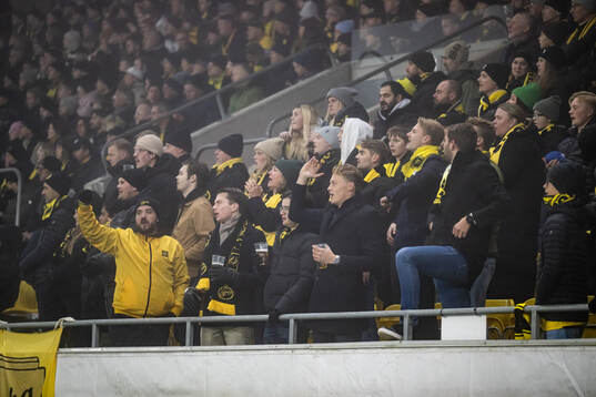 Supporters in the stands