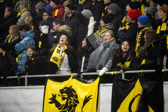 Supporters in the stands