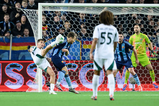 Filip Djurisic of Panathinaikos and Jacob Larsson of