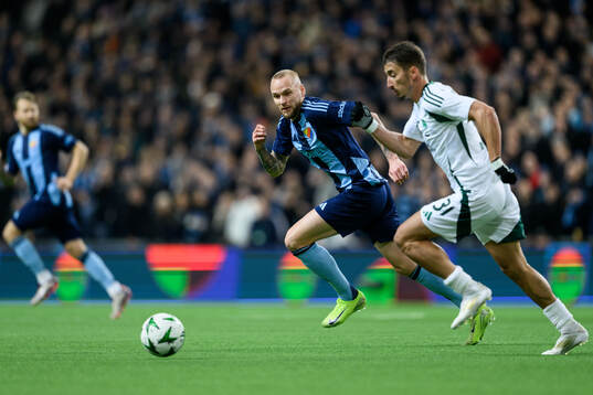 Adam Ståhl of Djurgården and Filip Djurisic of