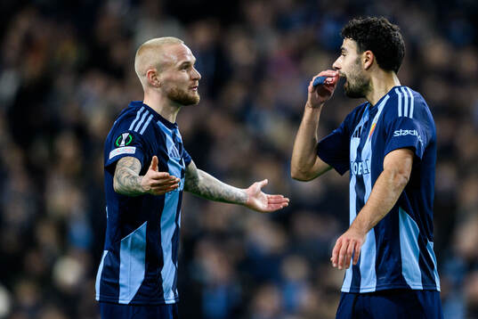 Adam Ståhl and Deniz Hummet of Djurgården