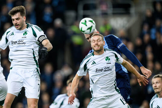 Sverrir Ingi Ingason of Panathinaikos and Marcus Danielson
