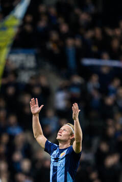 Tobias Gulliksen of Djurgården celebrates
