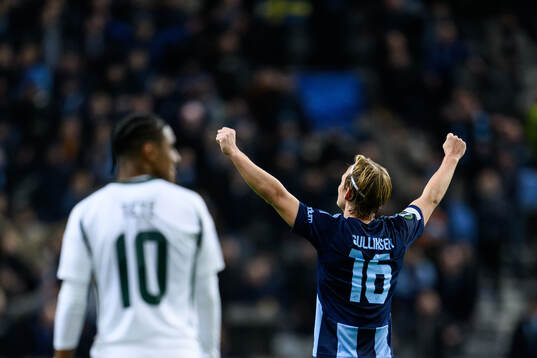 Tobias Gulliksen of Djurgården celebrates