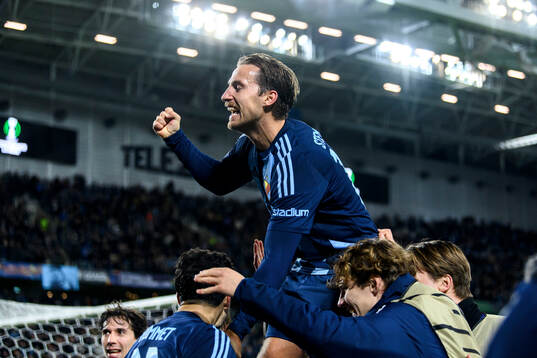 Daniel Stensson of Djurgården celebrates