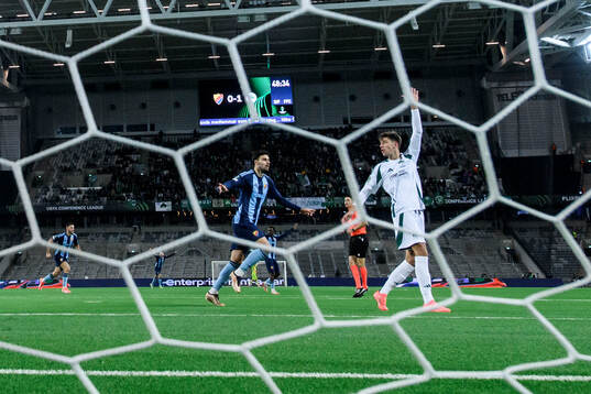 Deniz Hummet of Djurgården celebrates