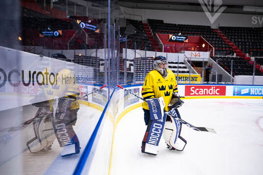 Goalkeeper Ebba Svensson Träff of Sweden